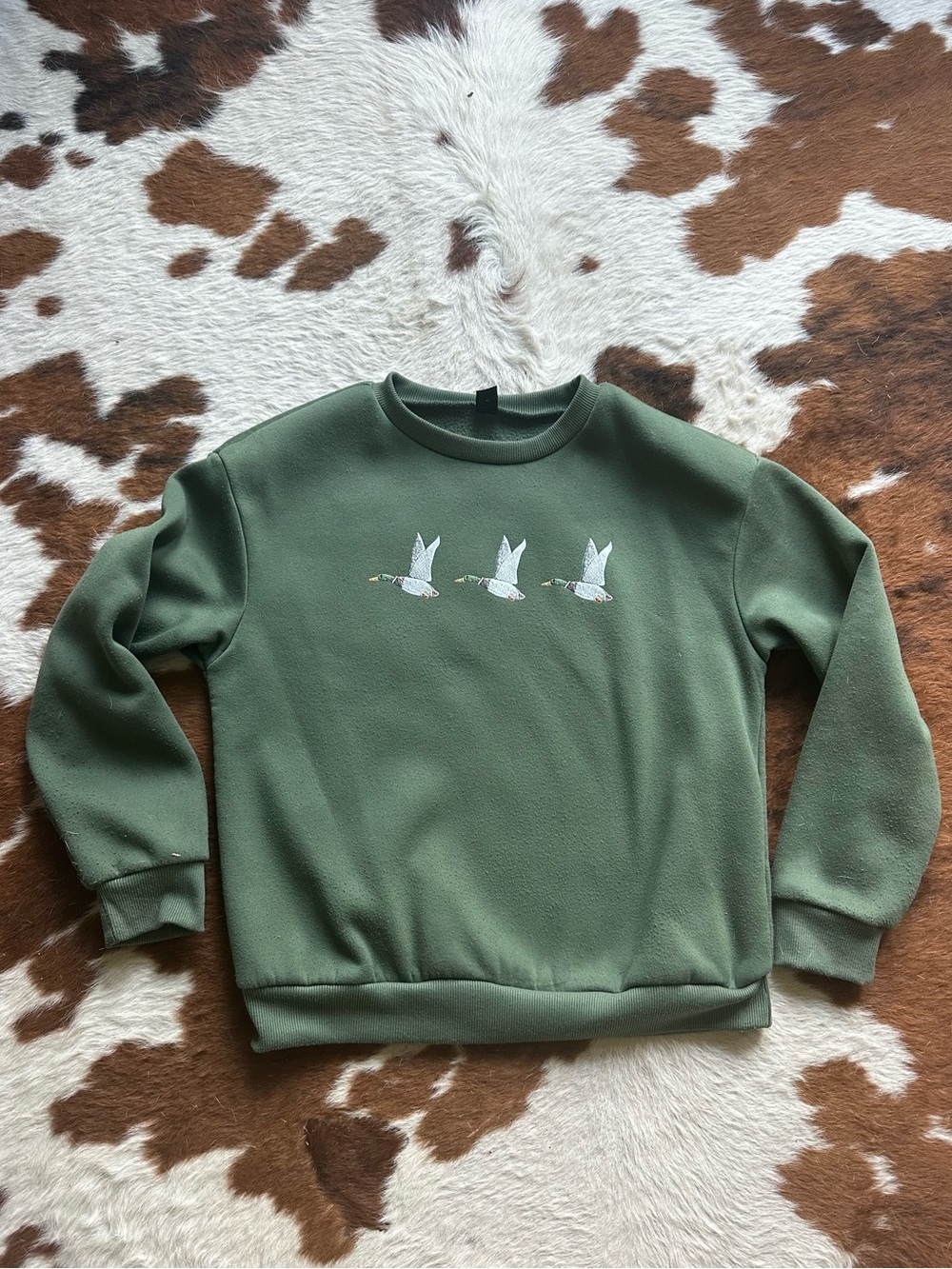 Olive Green duck Sweatshirt